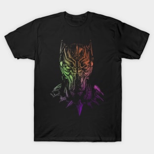 Shaded Black Panther Multicolor 2 T-Shirt